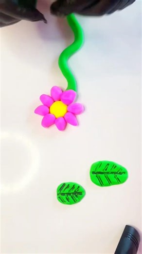 DIY Simple Clay Flower for Beginners 😍 #diy #art