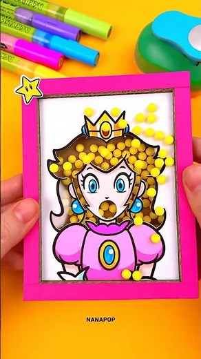 The Super Mario Galaxy Movie Princess Peach Amazing Idea Pinball Cardboard Game #supermariogalaxy