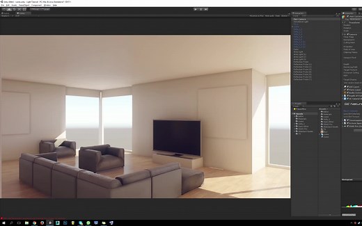 Unity 5搭建和渲染室内场景（高倍速演示）