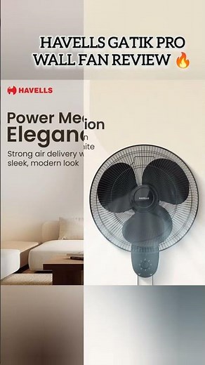 Best Wall Fan Under ₹2500? 😍 Havells Gatik Pro 400mm Full Review