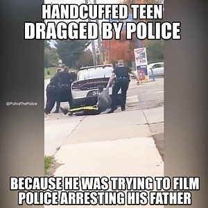 A cop has been suspended for 60 days after dragging a handcuffed teen around like an animal while fellow cops tried to confiscate the video. Full Story: https://thefreethoughtproject.com/cop-suspended-dragging-handcuffed-teen-confiscate-cell-phone/ #PoliceThePolice #PTP #FilmingCops #CopBlock #Copwatch #WeCopWatch #PhotographyIsNotACrime #PINAC #PoliceAccountability #FilmThePolice | Cop Block