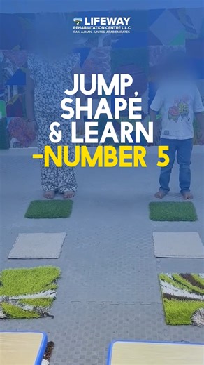 A movement-based learning activity where children jump on a mat and then use ice-cream sticks to construct the shape of the number 5. Jumping activates the body and brain, while stick placement encourages visual planning, precision, and early writing readiness. This activity supports early numeracy and is ideal for preschool and therapy settings where learning through play is key. #LearningThroughPlay #NumberFormation #OTActivities #GrossMotorSkills #FineMotorSkills #PreWritingSkills #EarlyNumer