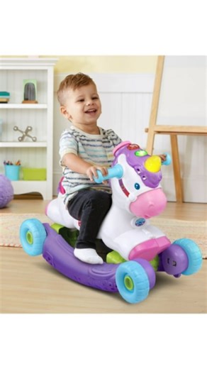 Children's Toys & Gifts on Instagram: "VTech Prance & Rock Learning Unicorn!! This unicorn has a transformable base to change it from a rocker to a ride-on toy as your child grows Learn about colors and encourage imaginative play with songs, melodies and playful phrases As your toddler rocks and rides, the motion sensor responds with magical sounds and music to encourage movement Switch between Learning and Adventure modes to double the fun . . . . . . . . . For Ages 1 year and above We Deliver 