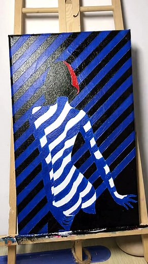 Acrylic Painting Process: Creating a Stylized Human Figure