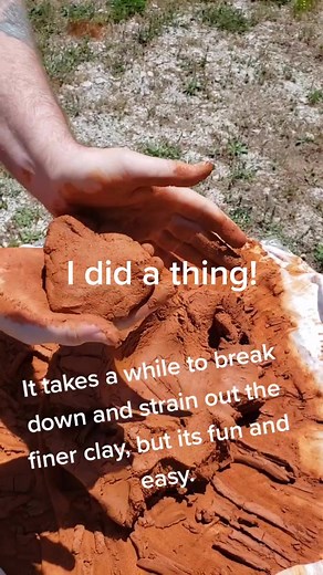 Primitive Pottery: Crafting Red Clay Art with Natural Materials
