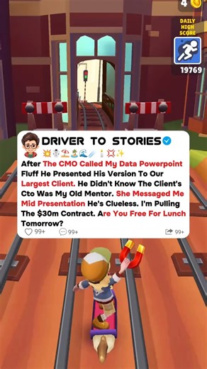 16K views · 242 reactions | After the CMO called my data power point fluff he presented his version to our largest client. He didn't know the client's CTO was my old mentor.. | Mascot Snoo | Facebook