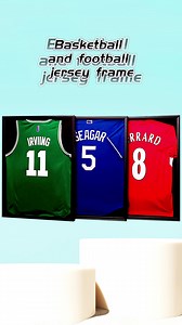 Sport Jersey Display Frame Case Wood Shadow Box with for Basketball Football Baseball Soccer Shirt