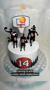 Celebrating 14 with a full-court dose of fun!  This custom...