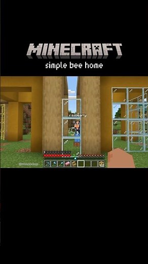 Small Bee Enclosure #minecraft #minecraftbuild