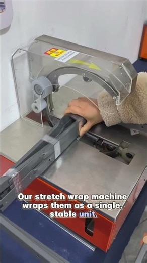 stretch wrap machine for metal frames, customized frames