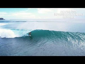 Bali's Longest Wave turned on! Swell day at Impossibles - Bali - RAWFILES - 29/APRIL/2026 - 4K