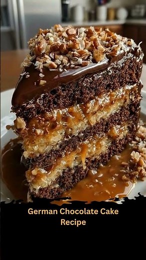 German Chocolate Cake with Coconut Pecan Frosting