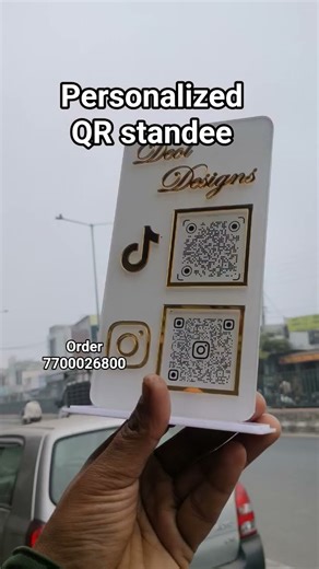 Personalized QR Standee for Insta gpay or anything #s7creations #artandcraft #viral #video #trend
