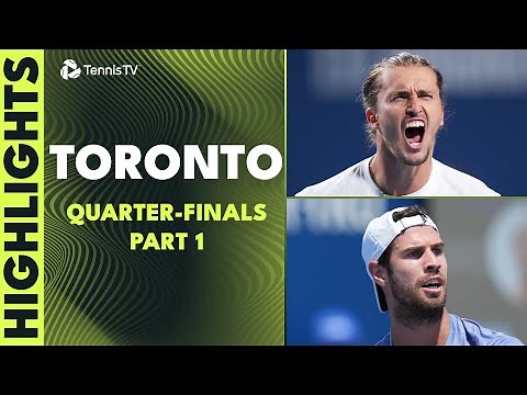 Zverev Faces Popyrin; Michelsen Vs Khachanov | Toronto 2025 Part 1 Quarter-Final Highlights