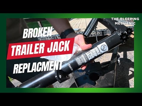 Replacing a Trailer Jack and Broken bolt