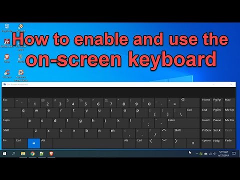 How to enable and use the on screen keyboard in any windows version (windows 7,8,10,11)