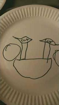 Puppet make with paper or paper plates