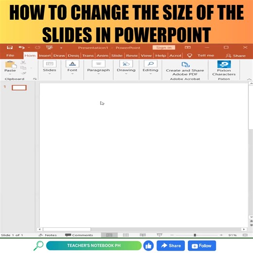How Can I Modify the Size of PowerPoint Slides? #powerpoint #Powerpointtips #powerpointdesign #PowerPointslides #powerpointtricks #powerpointtutorial #powerpointtemplates #powerpointanimation | Teacher's Notebook PH