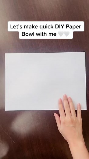 DIY Paper Bowl Tutorial