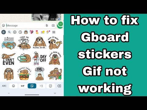 How to fix Gboard stickers| Gif not working problem 2025