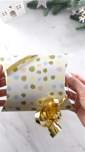 PILLOW GIFT BOX - UNIQUE SHAPE #diy #fyp #viral #valentinesday #gift #geschenk #giftbox #how #paper