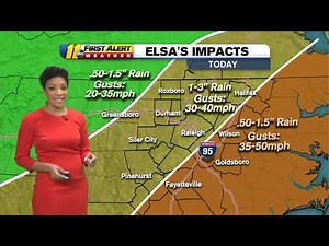 Elsa storm update: NC weather radar shows tropical storm bands arriving in North Carolina