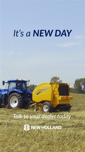 10K views | It’s a new day at New Holland with 1 Series Roll-Belt™ Round Balers featuring updates that deliver crop flow and capacity that outperforms the competition. | New Holland Agriculture | Facebook