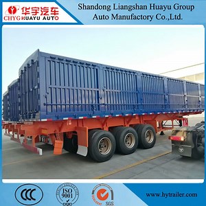 [Hot Item] Huayu 3 Axle Van/Box Type Container Cargo Transportation Truck Semi Trailer