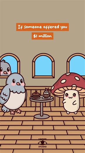 1.5M views · 32K reactions | An Offer I Can’t Refuse  Original Audio: ZhemJZ #offer #logic #mindset #animation #mushroom #bird #understudio | Under Studio | Facebook