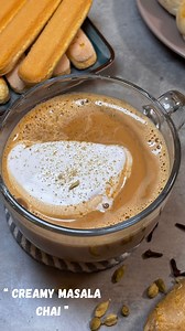 A luxurious cup of creamy Masala Chai made with evaporated milk, condensed milk, whipped cream and freshly crushed spices. Rich, velvety and soul-warming—this special chai is perfect for cosy evenings or treating your guests. One sip and you’ll taste pure comfort in a cup. #CreamyMasalaChai #RoyalChai #CreamyChai #MasalaChaiLovers #IndianTea #GingerTea #cardamomtea #tealovers | Passion2cook