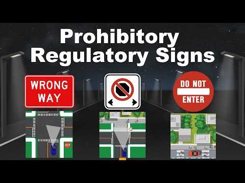 🚫 Prohibitory Regulatory Signs — Simplified Animation