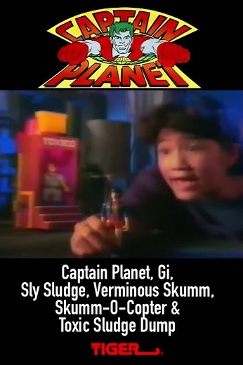 CAPTAIN PLANET Action Figures and Vehicles Toy Commercial #shorts