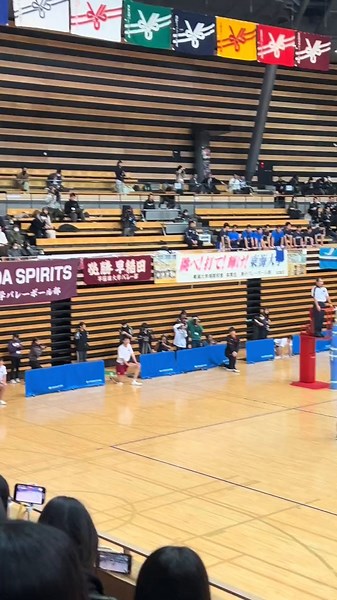 駿君の片手レシーブからの畑君2段を打ち切る水町君 布台#5 → 畑#12 →水町#1 #早稲田バレー #水町泰杜 #布台駿 #畑虎太郎 #全カレバレー #ミキプルーンスーパーカレッジ2023