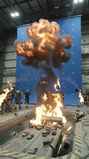 The Fuel Truck EXPLODES on the Highway! 🚛🔥 #FuelTruckExplosion #PracticalEffects #shorts #viral