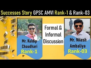 Talk with GPSC AMVI Topper-2021 I Mr. Kuldip & Mr. Nilesh I His Journey, Schedule, Books & Strategy