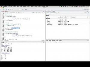 Basic Concept in Linear Algebra, Gaussian Elimination, Solving Ax=b, LU Factorization