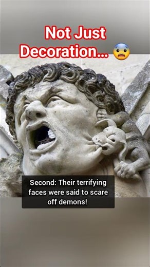 Why Medieval Churches Hid Grotesque Gargoyles 😱 #sculpture #art