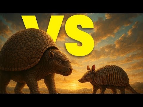 Glyptodont vs Armadillo: Who Wins the Armor War?