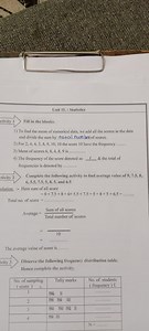 Unit 11. : Statisticsctivity 1Fill in the blanks.1) To find... | Filo