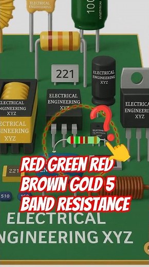 2.52 kilo ohms 5 band resistance code