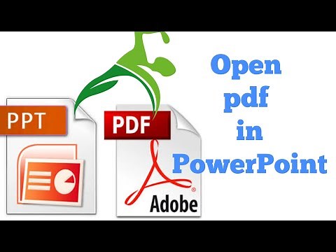 open PDF in PowerPoint document