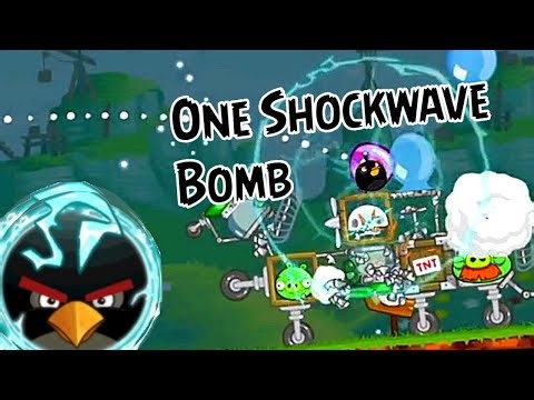 Angry Birds One Shockwave Bomb Shot Challenge
