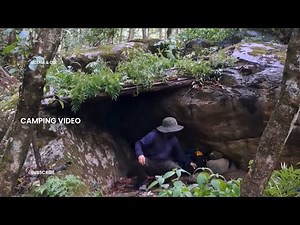 How to use a tarp as a winter shelter in the wilderness#video #solocamping