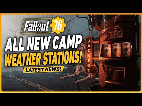 NEW Weather Control Stations for YOUR CAMP! | Fallout 76 PTS