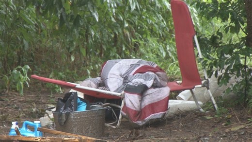 Bibb County code enforcement officials clear homeless encampment on Riverside Drive