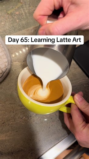 Day 65: Mastering Latte Art with Breville Bambino