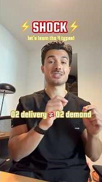 The 4️⃣ Types of Shock Explained! #medstudent #medschool #medicalstudent #medicalschool #usmle