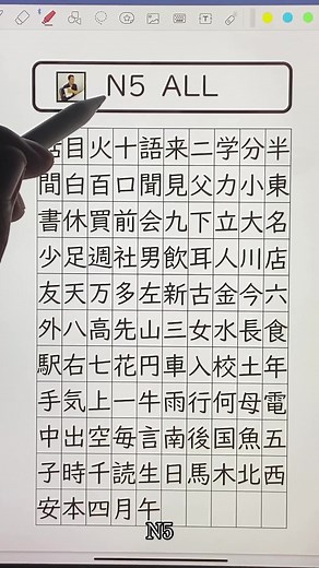 N5の漢字勉強と練習方法