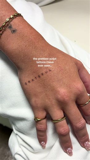 Love these writing tattoos ⭐️ by Sophie