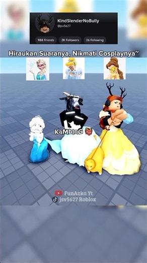 Dipaksa Cosplay Jadi PRINCESS 🗿✌🏻✨(Ib:Trend)(Ft:‪@chha_achaa‬ &‪@IyzRkun-f2i‬)#roblox#robloxedit